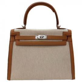 Hermès Kelly 25 Segeltuch Handtaschen von Hermès