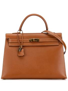 Hermès Pre-Owned 1992 Courchevel Kelly Retourne Satchel-Tasche 35cm - Braun von Hermès