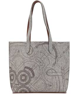 Hermès Pre-Owned 2008 Felt Eperon dOr Carrimi MM tote bag - Grau von Hermès