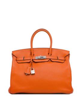 Hermès Pre-Owned 2010 Clemence Birkin Retourne Handtasche 35cm - Orange von Hermès