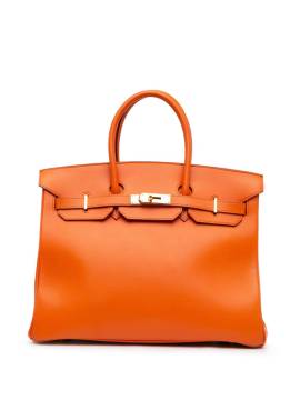 Hermès Pre-Owned 2010 Swift Birkin Retourne Handtasche 35cm - Orange von Hermès