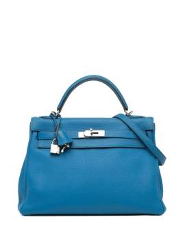 Hermès Pre-Owned 2011 Clemence Kelly II Retourne 32 Satchel-Tasche - Blau von Hermès