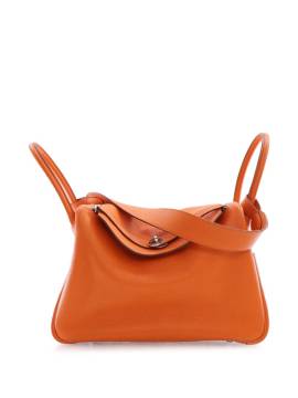 Hermès Pre-Owned 2012 Clemence Lindy Satchel-Tasche 34cm - Orange von Hermès