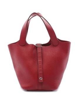 Hermès Pre-Owned 2014 Clemence Picotin Lock Handtasche 18cm - Rot von Hermès