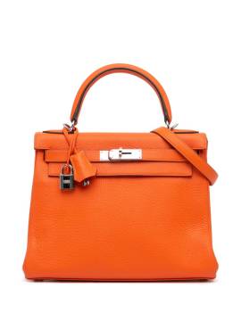 Hermès Pre-Owned 2014 Togo Kelly II Retourne Satchel-Tasche 28cm - Orange von Hermès