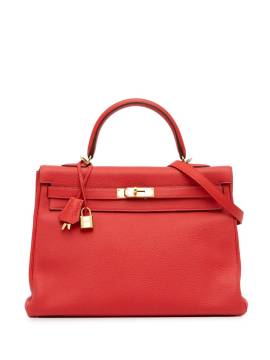 Hermès Pre-Owned 2014 Togo Kelly Retourne Satchel-Tasche 35cm - Rot von Hermès