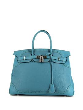 Hermès Pre-Owned 2014 Birkin Ghillies 35 Handtasche - Blau von Hermès