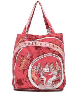 Hermès Pre-Owned 2015-2024 Jeu des Omnibus et Dames Blanches Silky Pop Tote Bag - Rot von Hermès