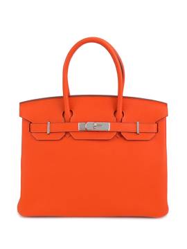 Hermès Pre-Owned 2015 Togo Birkin Retourne Handtasche 30cm - Orange von Hermès