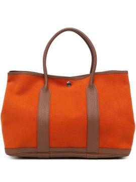 Hermès Pre-Owned 2015 Toile and Negonda Garden Party Tote Bag 36cm - Braun von Hermès