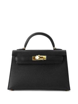 Hermès Pre-Owned 2016 mini Epsom Kelly Sellier II Satchel-Tasche 20cm - Schwarz von Hermès