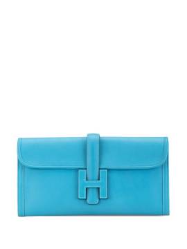 Hermès Pre-Owned 2019 Swift Jige Elan Clutch 29cm - Blau von Hermès