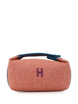 Hermès Pre-Owned 2020-2024 Small Wool Bride A Brac H Natte Case vanity bag - Rot von Hermès