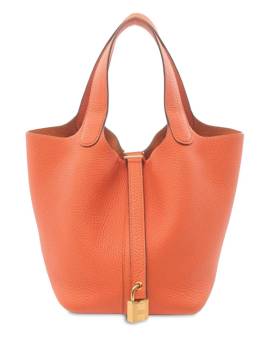 Hermès Pre-Owned 2020 Clemence Picotin Lock Handtasche 18cm - Orange von Hermès