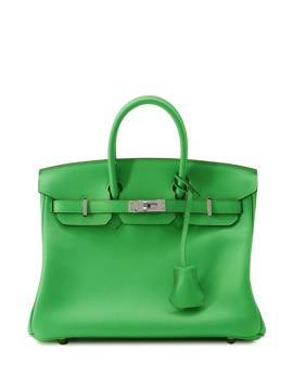 Hermès Pre-Owned 2021 Swift Birkin Retourne Handtasche 25cm - Grün von Hermès