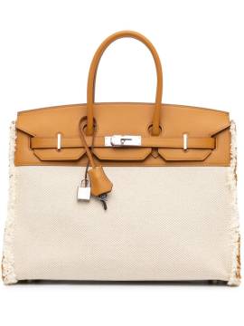 Hermès Pre-Owned 2021 Toile H und Swift Birkin Fray Fray Handtasche 35cm - Braun von Hermès