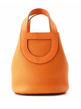 Hermès Pre-Owned 2023 Clemence und Swift In The Loop Handtasche 18cm - Orange von Hermès