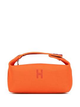 Hermès Pre-Owned 21st Century kleine Toile Bride A Brac Kosmetiktasche - Orange von Hermès