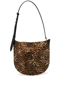 ISABEL MARANT Oskan Schultertasche mit Leoparden-Print - Nude von ISABEL MARANT