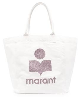 ISABEL MARANT Yenki Shopper mit Logo-Print - Nude von ISABEL MARANT