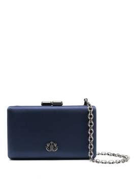 Isla Eva Clutch mit Logo-Schild - Blau von Isla