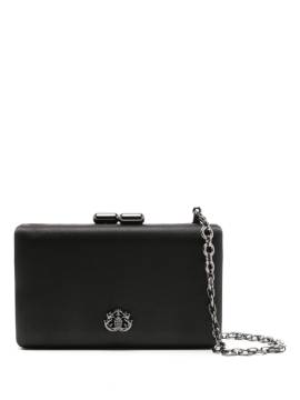 Isla Eva Clutch mit Logo-Schild - Schwarz von Isla