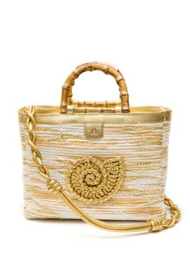 Isla Handtasche mit Muscheln - Gold von Isla