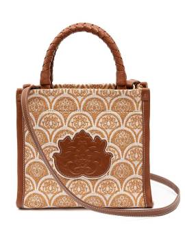 Isla Sirena Schultertasche mit Jacquard-Print - Braun von Isla