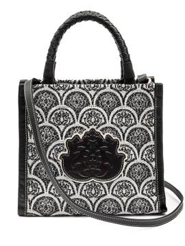 Isla Sirena Schultertasche mit Jacquard-Print - Schwarz von Isla