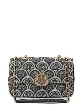 Isla Sirena Schultertasche mit Jacquard-Print - Schwarz von Isla