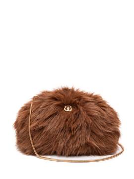 Isla Teddy Schultertasche aus Faux Fur - Braun von Isla