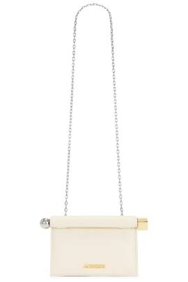 JACQUEMUS TASCHE LE PETITE POCHETTE ROND in Helles Elfenbein - Ivory. Size all. von JACQUEMUS