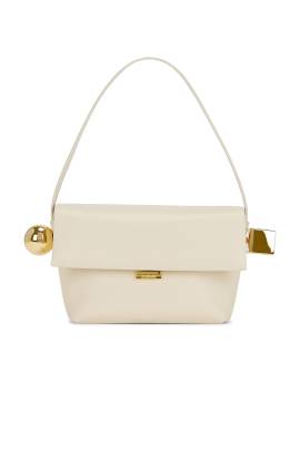 JACQUEMUS TASCHE LE ROND CARRE in Helles Elfenbein - Ivory. Size all. von JACQUEMUS