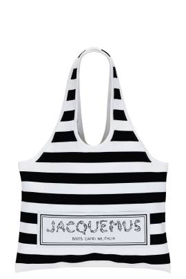 JACQUEMUS TOTE-BAG LE TOTE in Multi-Navy - White. Size all. von JACQUEMUS