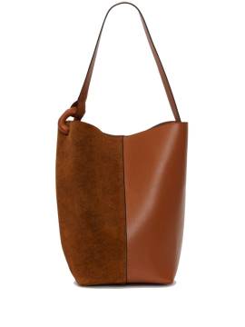 JW Anderson Corner Beuteltasche aus Leder - Braun von JW Anderson