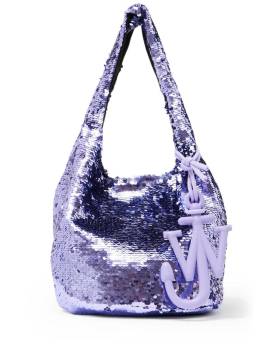 JW Anderson Mini Shopper mit Pailletten - Violett von JW Anderson