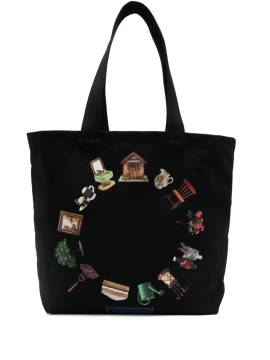 JW Anderson Shopper mit Logo-Patch - Schwarz von JW Anderson