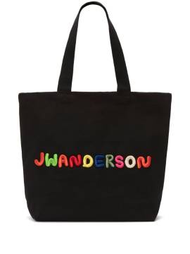 JW Anderson Shopper mit Logo-Stickerei - Schwarz von JW Anderson