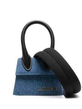 Jacquemus Le Chiquito Homme Mini-Tasche aus Denim - Blau von Jacquemus