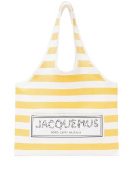 Jacquemus Le Tote Tasche mit Logo-Print - Gelb von Jacquemus