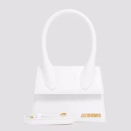 Jacquemus Shopper - White Leather Moyen Le Chiquito Bag - Gr. unisize - in Weiß - für Damen von Jacquemus