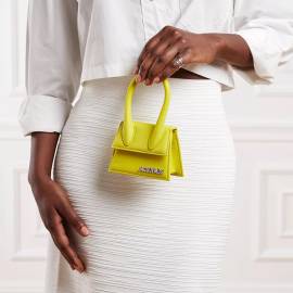 Jacquemus Tote - Le Chiquito Top Handle Bag Leather - Gr. unisize - in Gelb - für Damen von Jacquemus