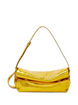 Jil Sander Kleine Rollup Schultertasche - Gelb von Jil Sander