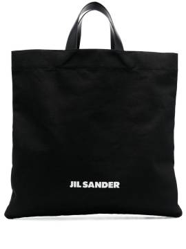 Jil Sander Shopper mit Logo-Print - Schwarz von Jil Sander