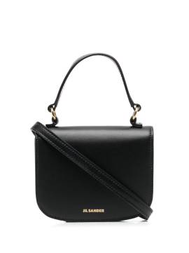 Jil Sander Shopper mit Logo-Schild - Schwarz von Jil Sander