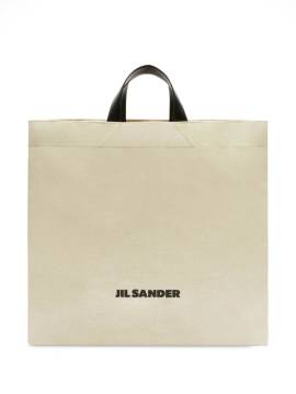 Jil Sander logo-print tote bag - Nude von Jil Sander