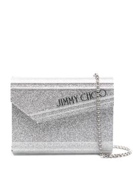 Jimmy Choo Candy Clutch mit Glitter-Detail - Grau von Jimmy Choo