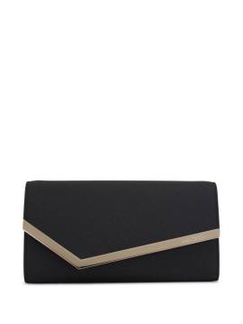 Jimmy Choo Emmie Clutch aus Canvas - Schwarz von Jimmy Choo