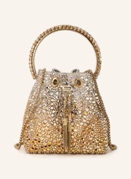 Jimmy Choo Handtasche Bon Bon Bucket Mit Schmucksteinen gold von Jimmy Choo