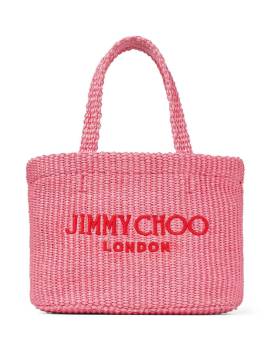 Jimmy Choo Mini Strandtasche mit Logo-Stickerei - Rosa von Jimmy Choo